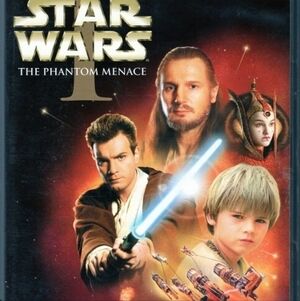 Star Wars: The Phantom Menace Movie Poster / Cover - Blue & Gold Accents